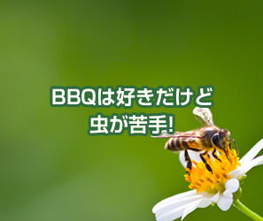 BBQは好きだけど虫が苦手!